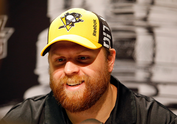 PITTSBURGH, PA - MAY 29:  Phil Kessel #81 of the Pittsburgh Penguins addresses the media during the NHL Stanley Cup Final Media Day at Consol Energy Center on May 29, 2016 in Pittsburgh, Pennsylvania.  (Photo by Justin K. Aller/Getty Images)
